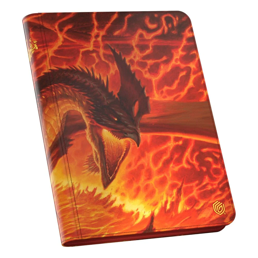 Ultimate Guard Zipfolio 18-Pocket Xenoskin (360 double-sleeved cards) Magic: The Gathering "Tarkir: Dragonstorm" - Magmatic Hellkite